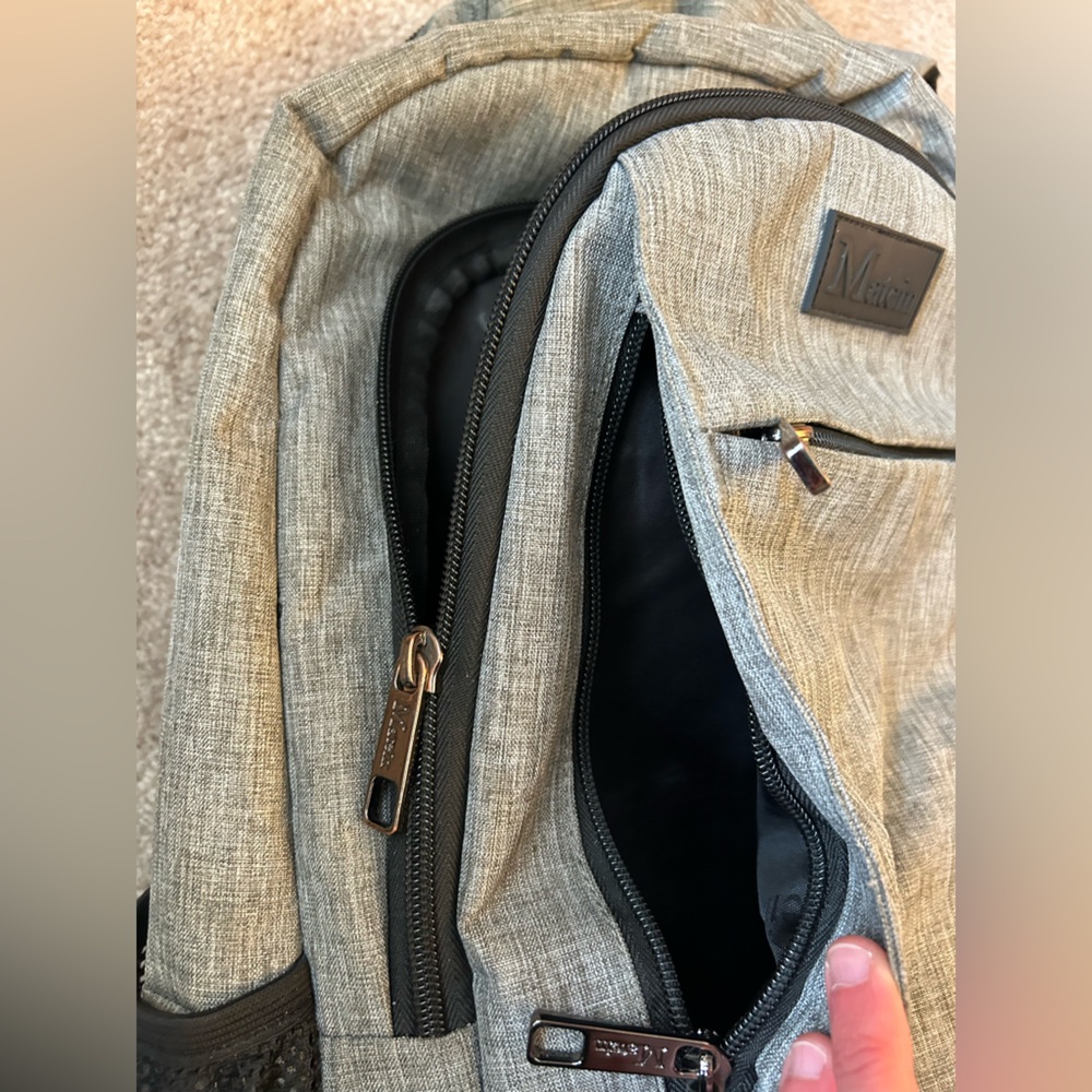 MATEIN - Gray Computer Backpack - Picture 3 of 11